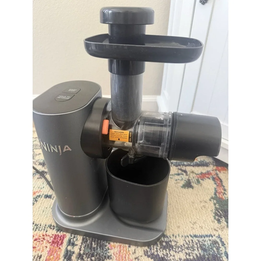 Ninja JC151 NeverClog Cold Press Juicer Grey Powerful Slow Juicer